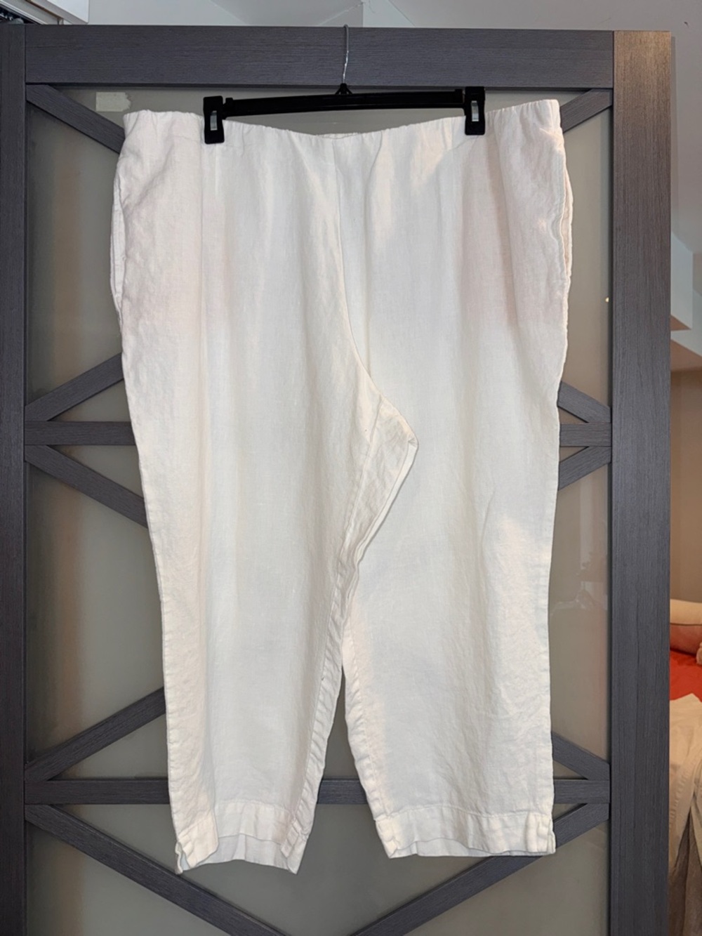 J. Jill Pure Jill White Linen Capris